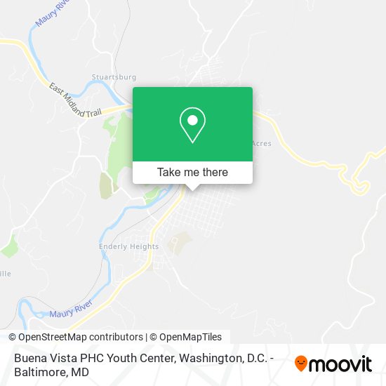 Buena Vista PHC Youth Center map