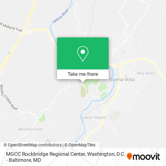 MGCC Rockbridge Regional Center map