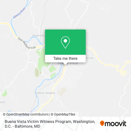 Mapa de Buena Vista Victim Witness Program