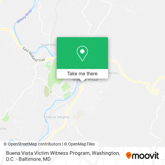 Buena Vista Victim Witness Program map