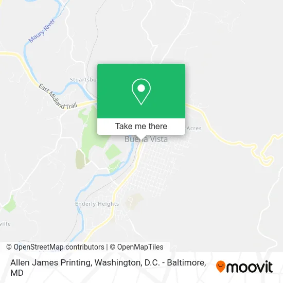 Allen James Printing map