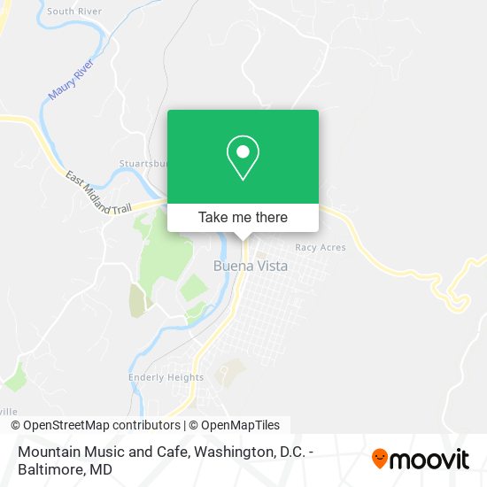 Mountain Music and Cafe map
