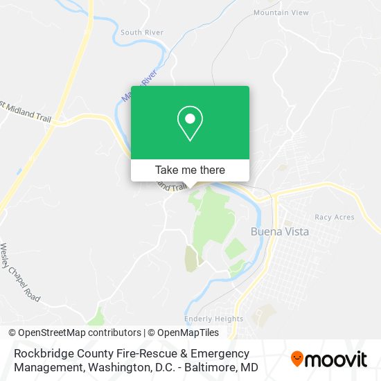 Rockbridge County Fire-Rescue & Emergency Management map