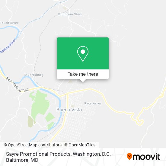 Sayre Promotional Products map