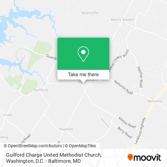 Mapa de Guilford Charge United Methodist Church