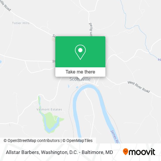 Allstar Barbers map