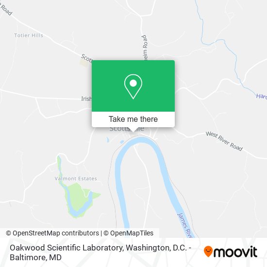 Mapa de Oakwood Scientific Laboratory
