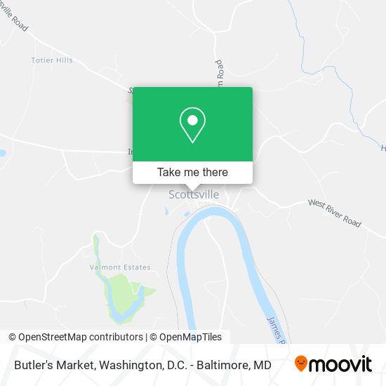Butler's Market map