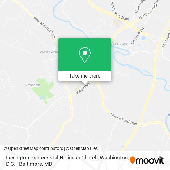 Mapa de Lexington Pentecostal Holiness Church