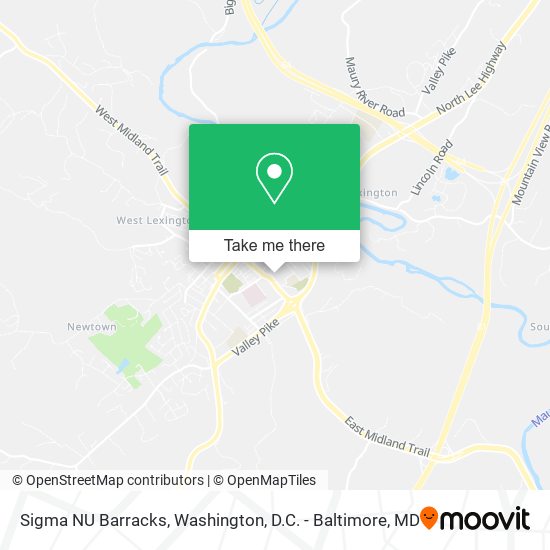 Mapa de Sigma NU Barracks