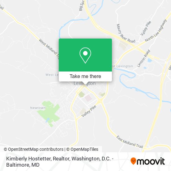 Mapa de Kimberly Hostetter, Realtor