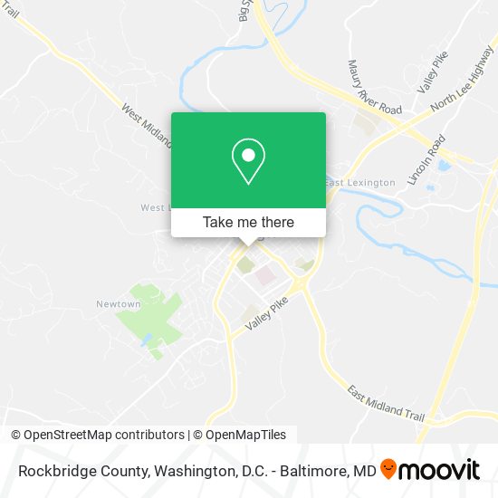 Mapa de Rockbridge County
