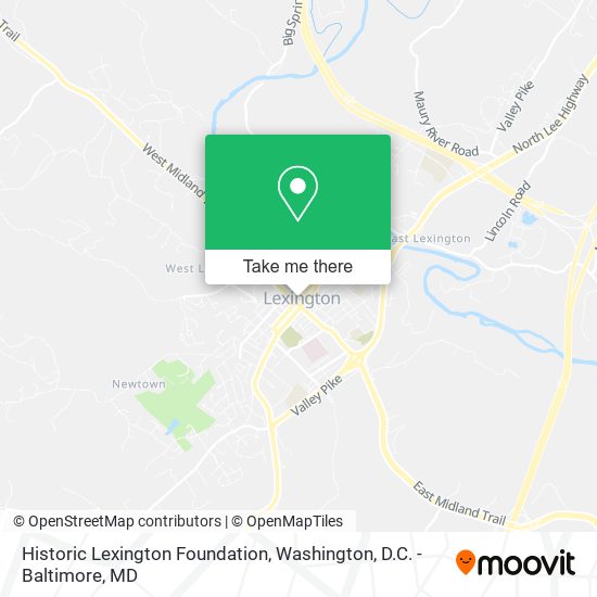 Mapa de Historic Lexington Foundation