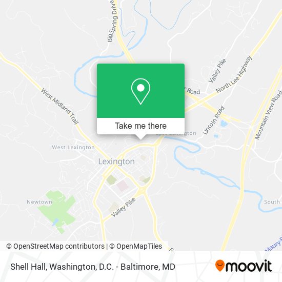 Mapa de Shell Hall