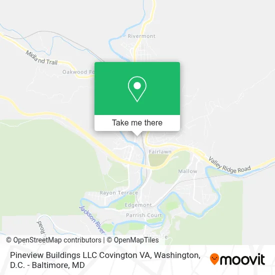 Pineview Buildings LLC Covington VA map