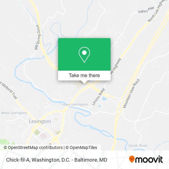 Chick-fil-A map