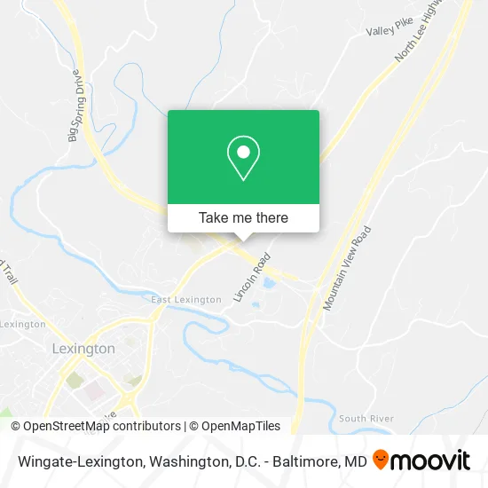 Wingate-Lexington map