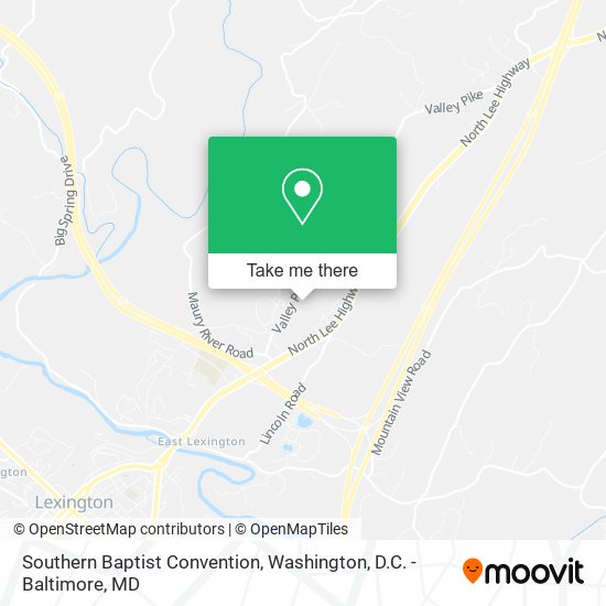 Mapa de Southern Baptist Convention