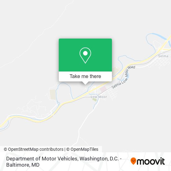 Mapa de Department of Motor Vehicles