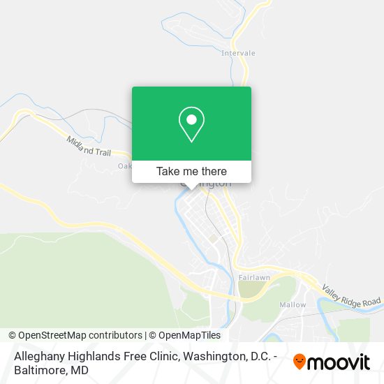 Mapa de Alleghany Highlands Free Clinic