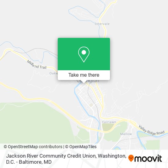 Jackson River Community Credit Union map