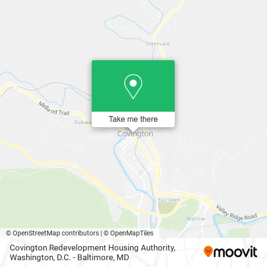 Mapa de Covington Redevelopment Housing Authority