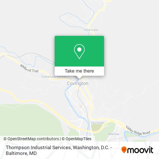 Thompson Industrial Services map