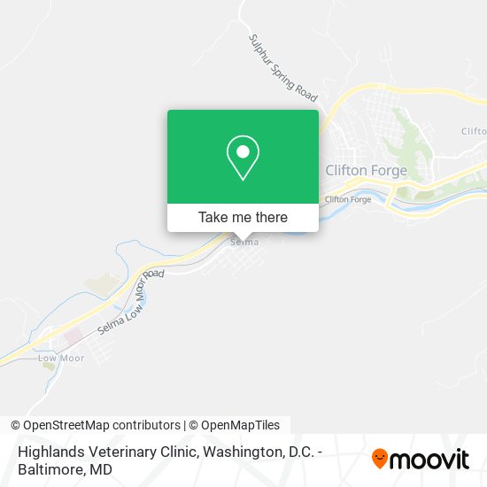 Mapa de Highlands Veterinary Clinic