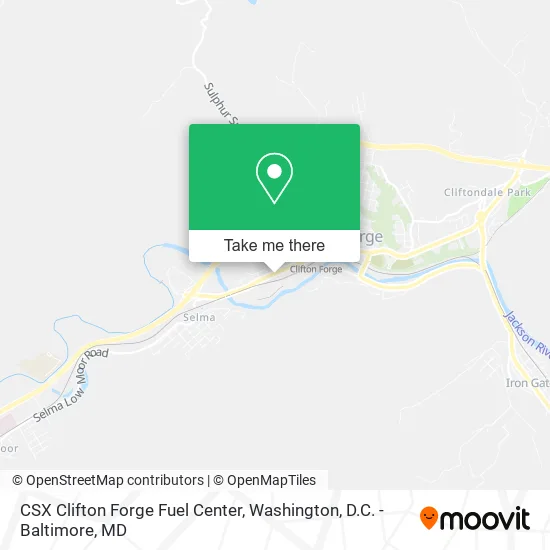 CSX Clifton Forge Fuel Center map