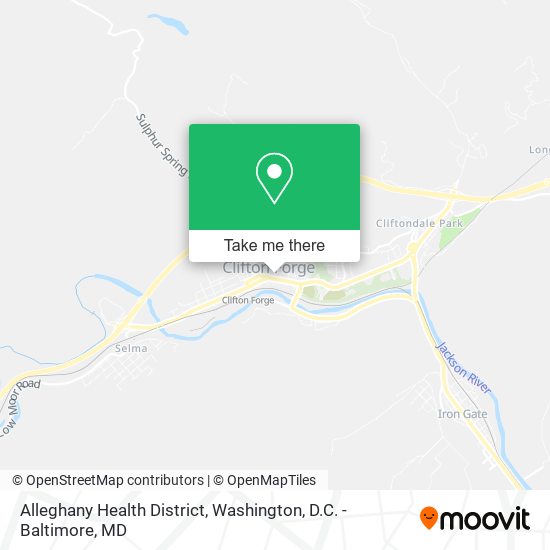 Mapa de Alleghany Health District
