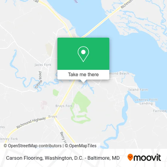 Carson Flooring map