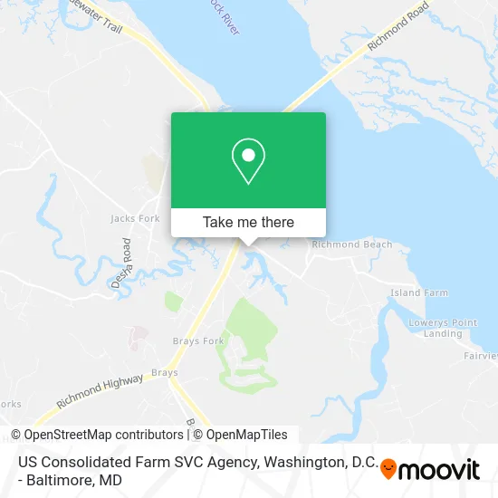 US Consolidated Farm SVC Agency map