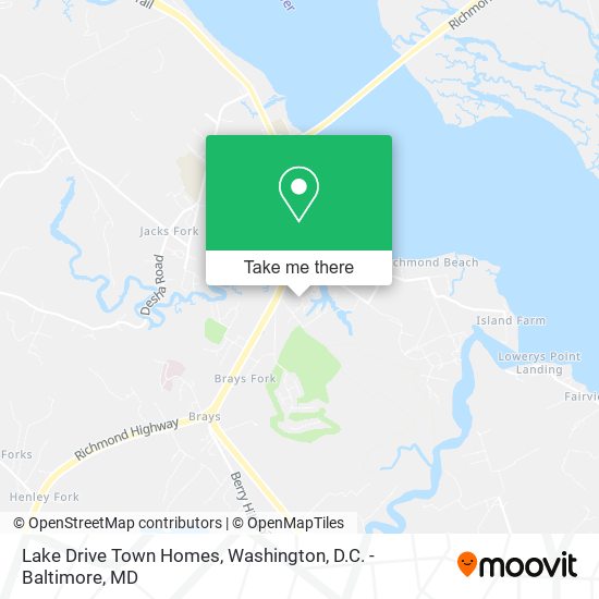 Lake Drive Town Homes map