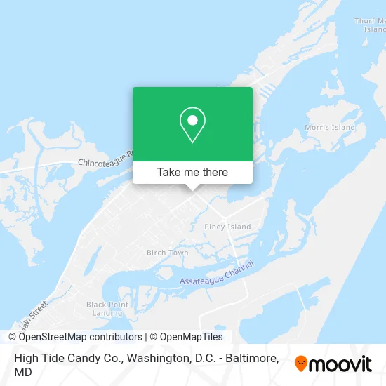 High Tide Candy Co. map