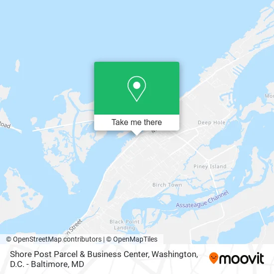 Shore Post Parcel & Business Center map