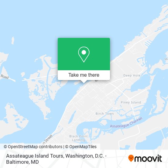 Assateague Island Tours map