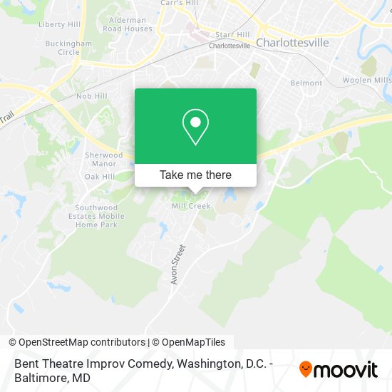 Mapa de Bent Theatre Improv Comedy