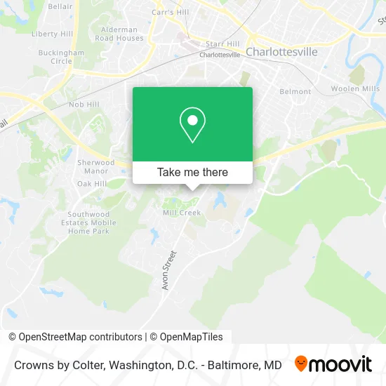 Crowns by Colter map