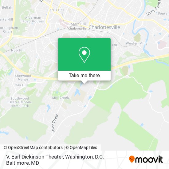 V. Earl Dickinson Theater map