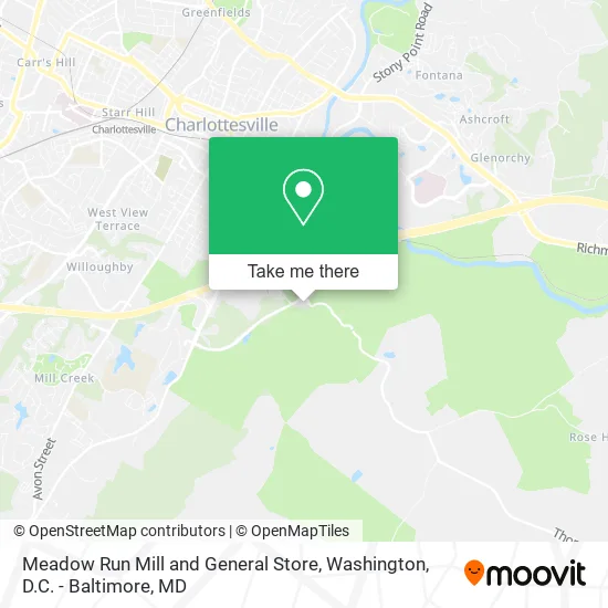 Meadow Run Mill and General Store map