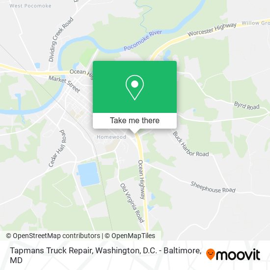 Mapa de Tapmans Truck Repair