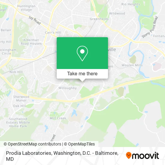 Mapa de Prodia Laboratories