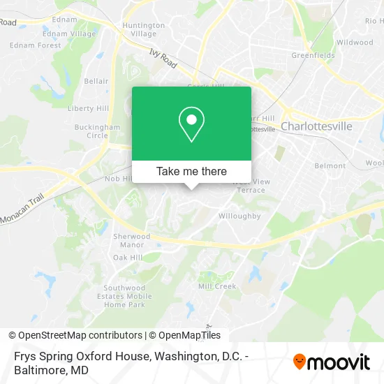 Mapa de Frys Spring Oxford House
