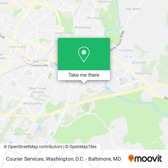 Mapa de Courier Services