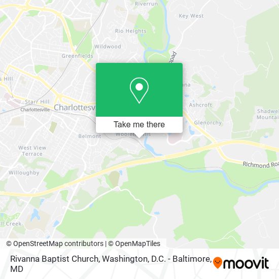 Rivanna Baptist Church map