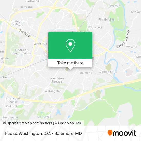 FedEx map