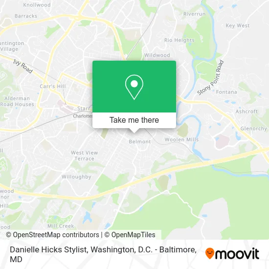 Danielle Hicks Stylist map