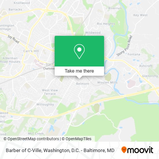 Barber of C-Ville map