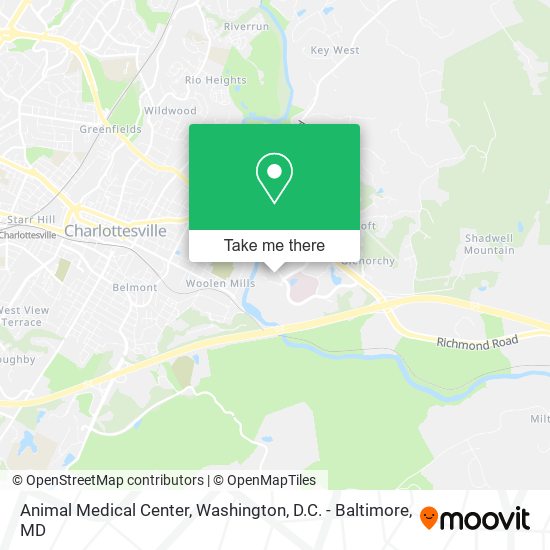 Mapa de Animal Medical Center