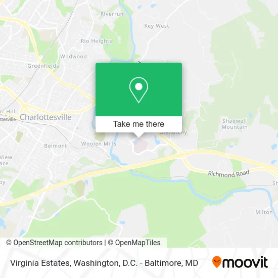 Virginia Estates map